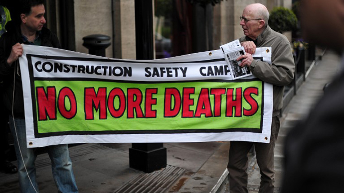 Click to enlarge Migrant workers deaths in Qatar