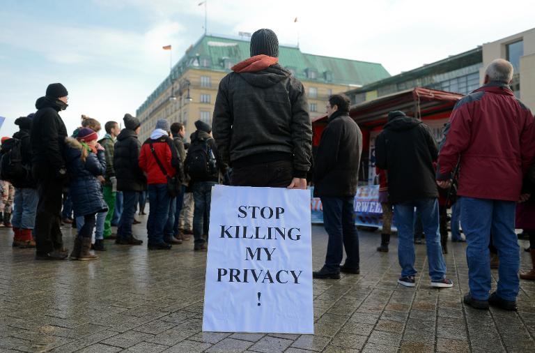 spying protest