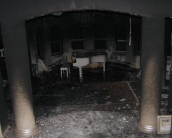 Burnt house 
