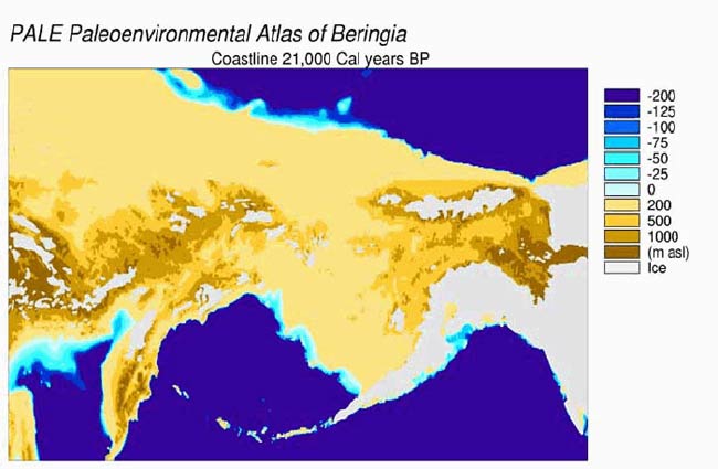 Bering Strait land bridge