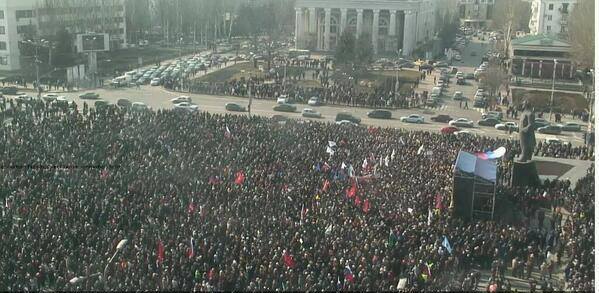 pro russia rally ukraine