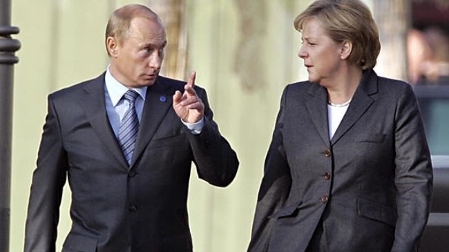 Putin and Merkel