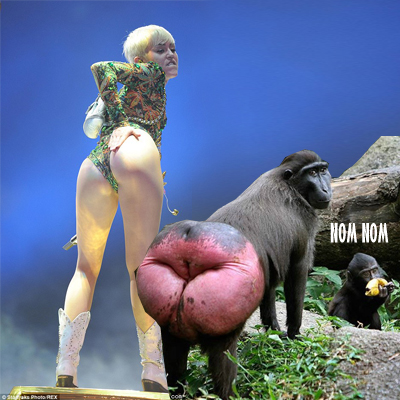 Click to enlarge miley cyrus, baboon?