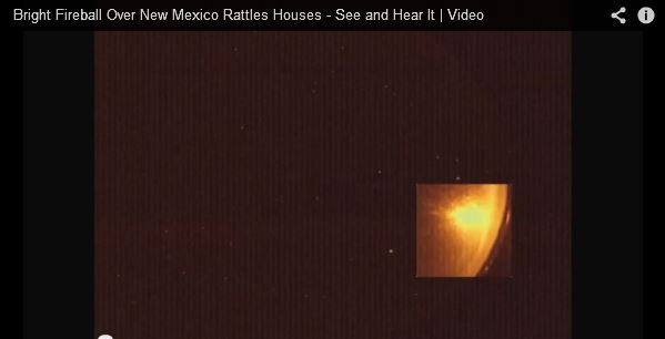 Fireball over New Mexico