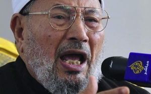 Leader of the Muslim Brotherhood, Sheikh Yusuf al-Qaradawi.