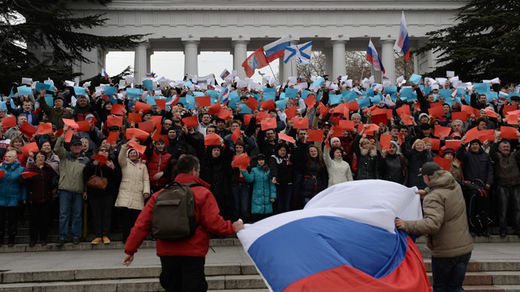 Supporters of the Crimean parliament