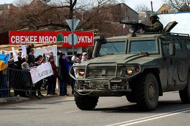 Pro-Ukrainian demonstrators