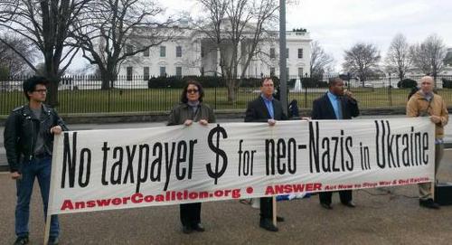 US protest against neo-nazis in Ukraine