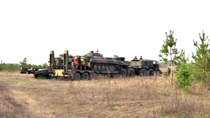 Kiev military convoy
