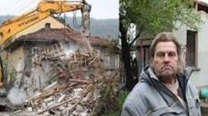 demolished home
