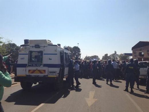 Click to enlarge South Africa protest