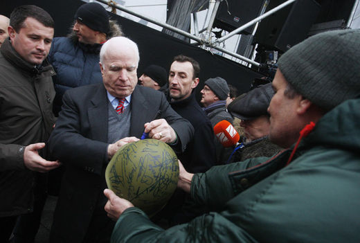 Click to enlarge McCain in Kiev