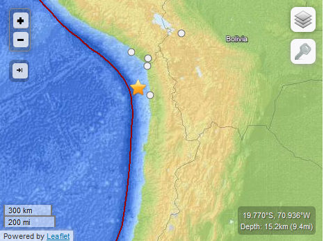 Earthquake 6.2 Chile