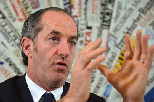 President of the Veneto region, Luca Zaia