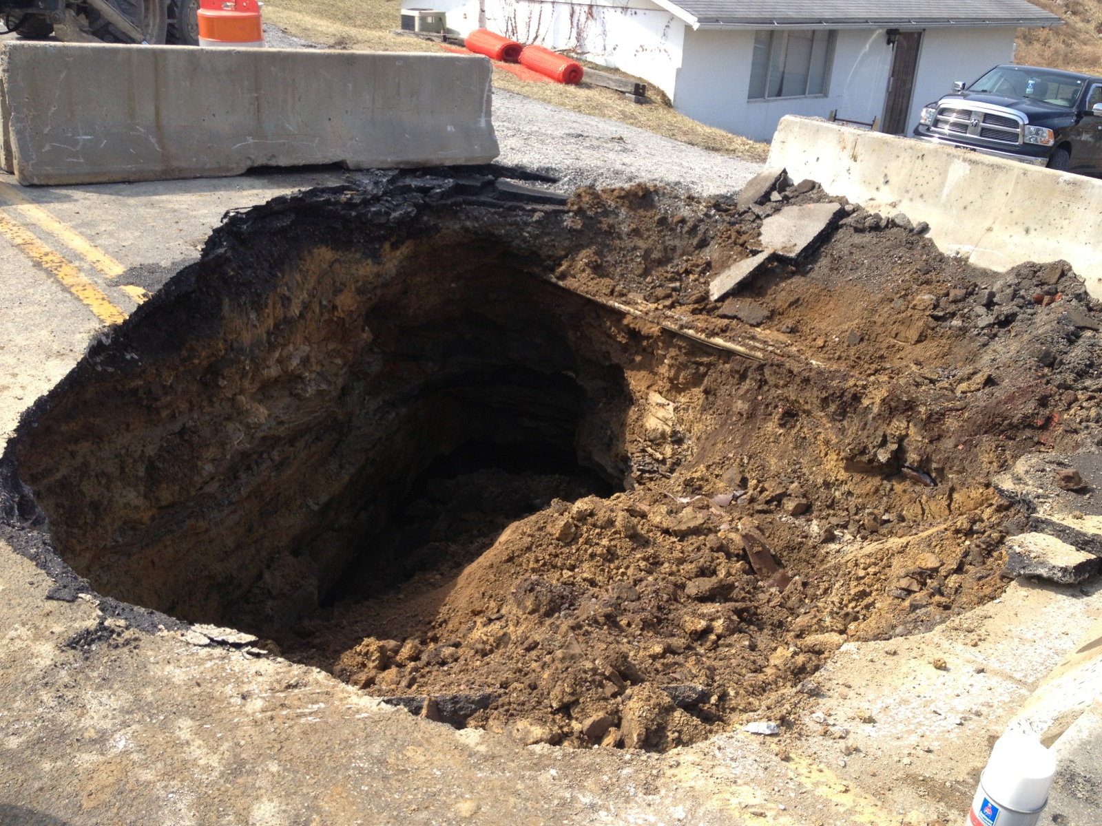 Marion, WV sinkhole