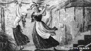 Click to enlarge medieval apprentice beating