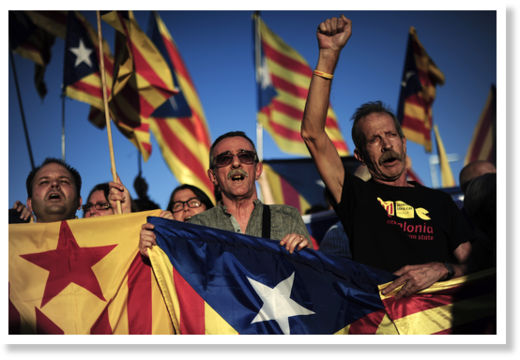 Catalan demonstrators