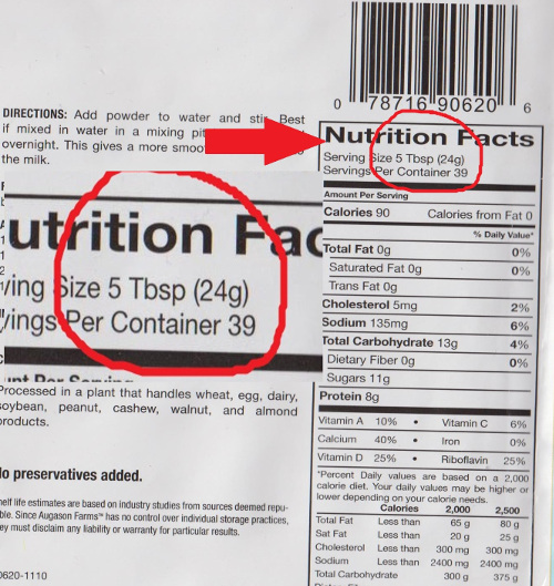 Click to enlarge dry milk