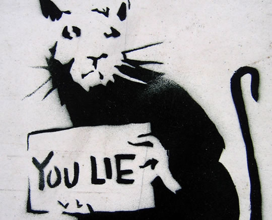 Click to enlarge Lies, lying, you lie
