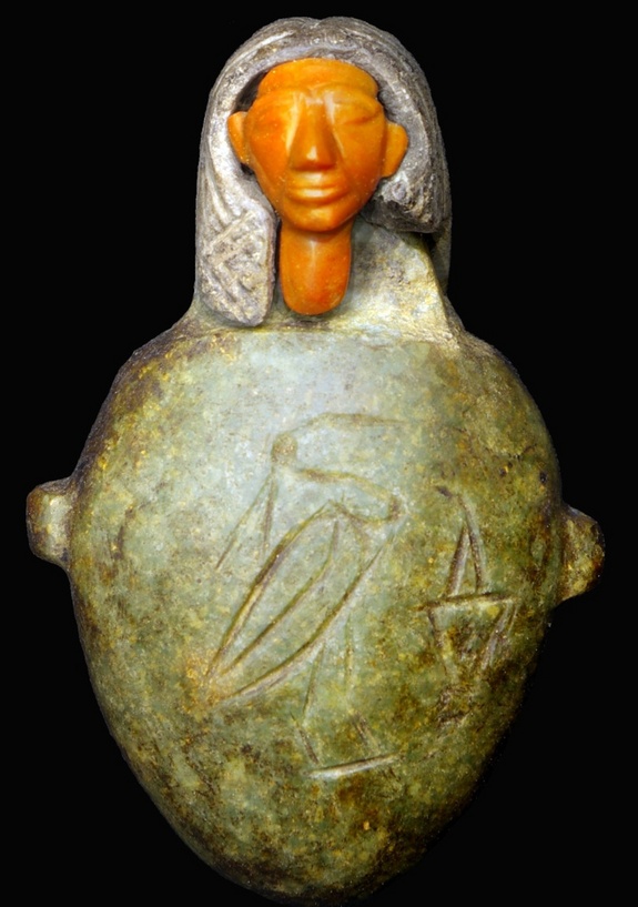 Click to enlarge egyptian jasper amulet