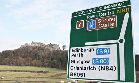Scottish road sign