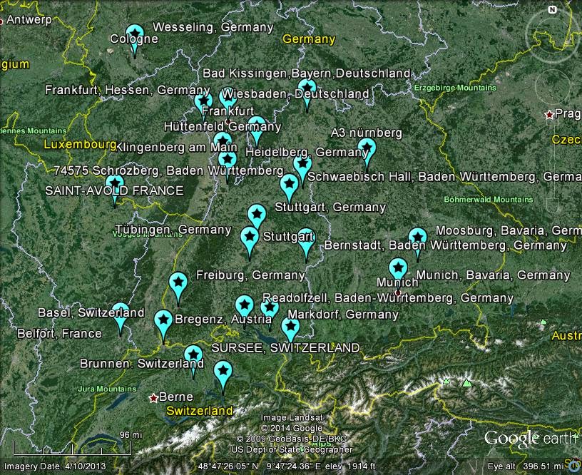 Fireball over Central Western Europe