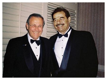 Saddam and Rumsfeld