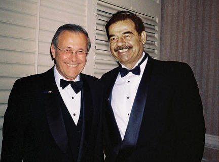 Click to enlarge Saddam and Rumsfeld