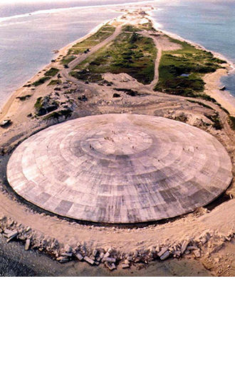(FILES) Picture taken by the US Defense Nuclear Agency in 1980, shows the huge dome