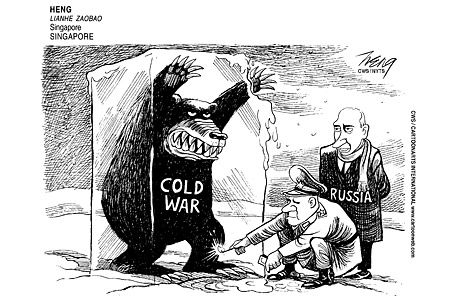 Cold war cartoon
