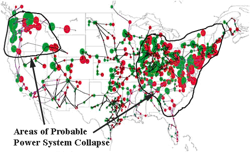 Click to enlarge Power system collapse in case of solar flare
