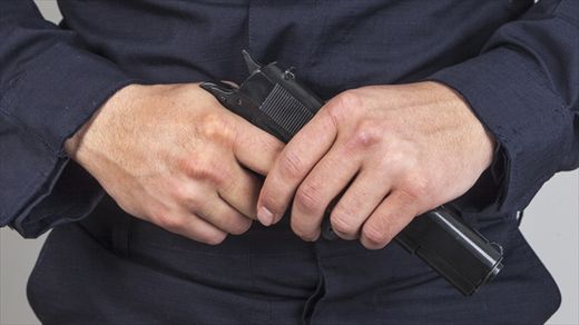 Policeman With Gun