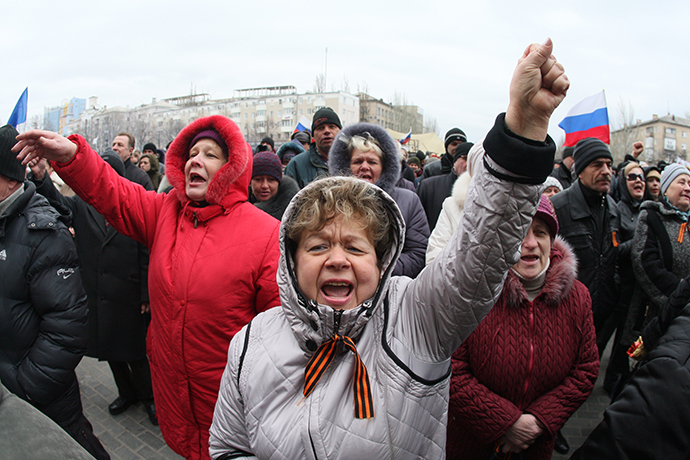 Barricade in Donetsk
