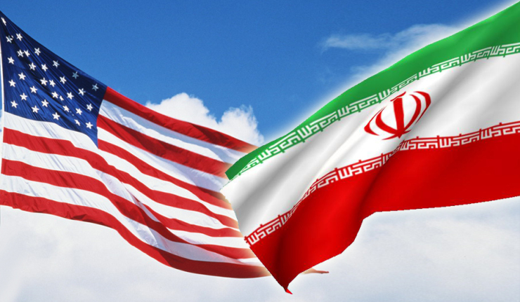 US and Iranian flags