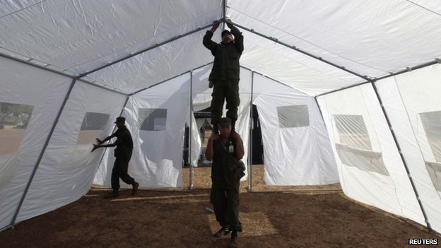 Click to enlarge tent hospital