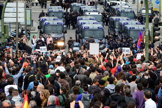 protests in Spain