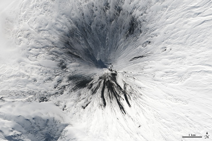 Klyuchevskaya Volcano in Kamchatka Peninsula