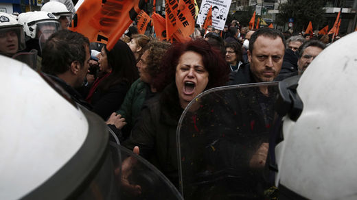 Click to enlarge greek austerity protest