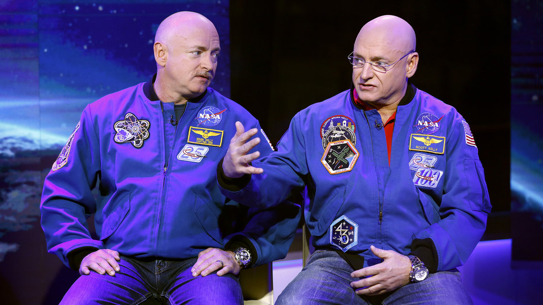 Click to enlarge twin astronauts