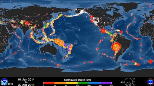 earthquakes april 2014 