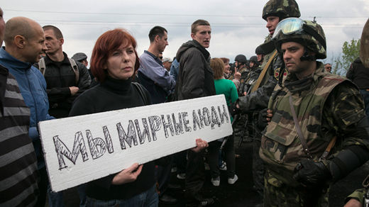 civilians slavyansk