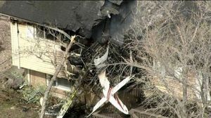 plane crash in house