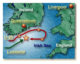 Click to enlarge Sinking The Lusitania_2