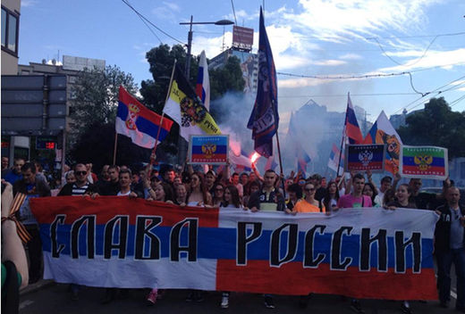 serbia march support russia