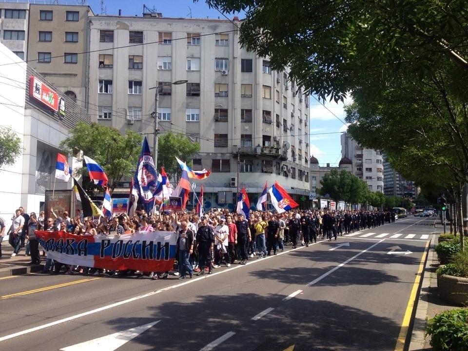 serbia march support russia