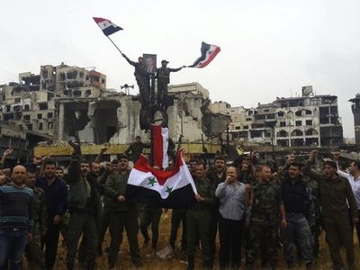 Entry of Republican Forces in the Old City of Homs.