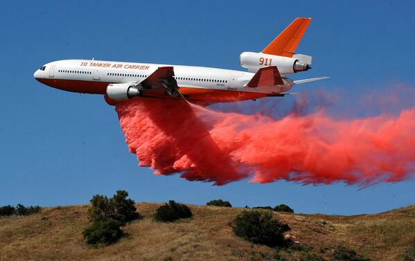 Fire fighting airplane