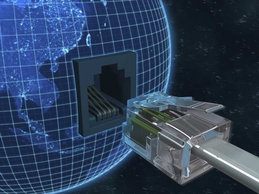 computer cord and world grid