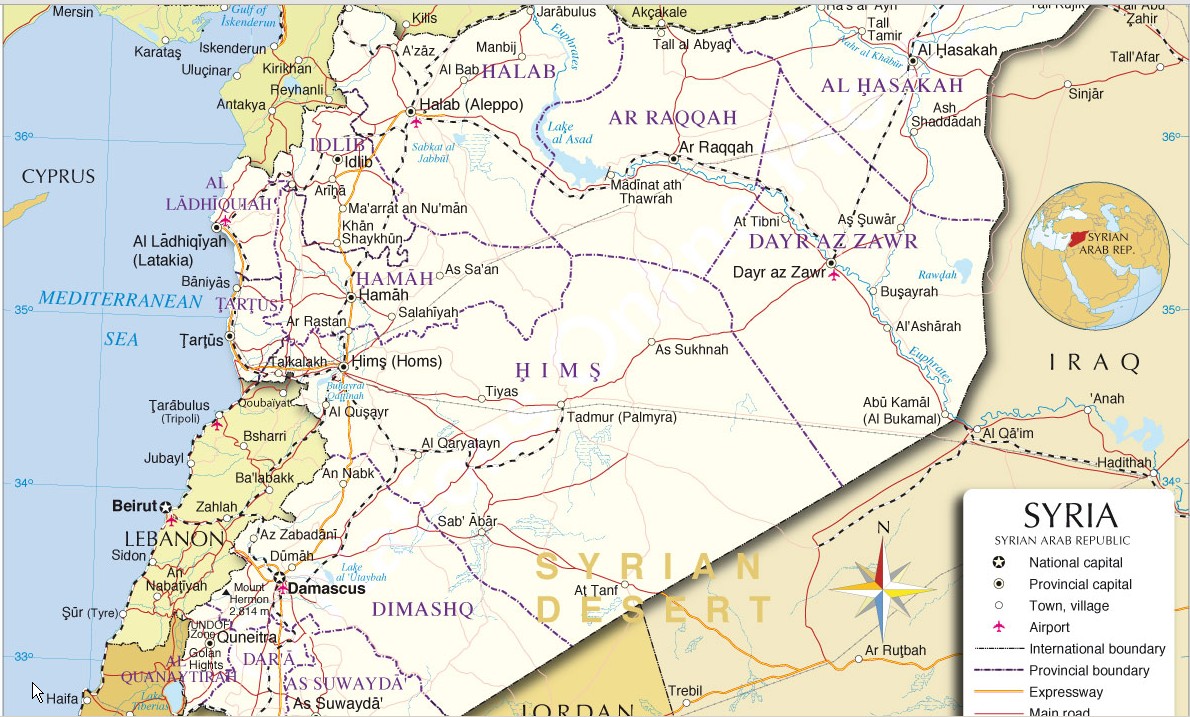 Map of Syria