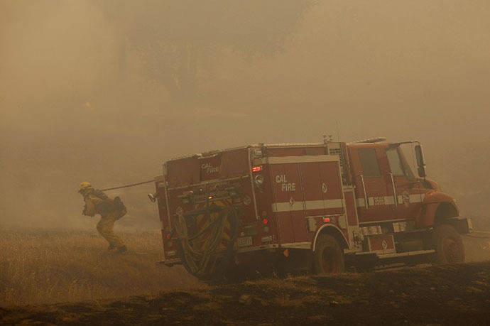 Cocos wildfire, CA